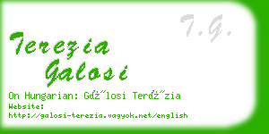 terezia galosi business card